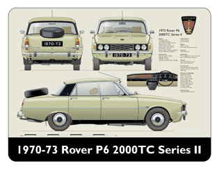 Rover P6 2000TC (Series II) 1970-73 Mouse Mat